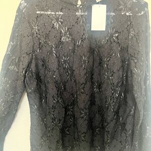 Elegant Black Lace Top